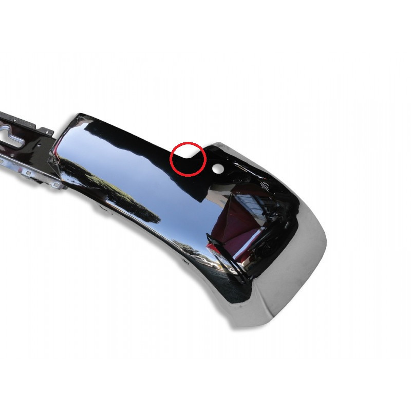 Parachoque Traseiro Lâmina Amarok Todos Anos Com Furo p/ Sensor e Detalhes