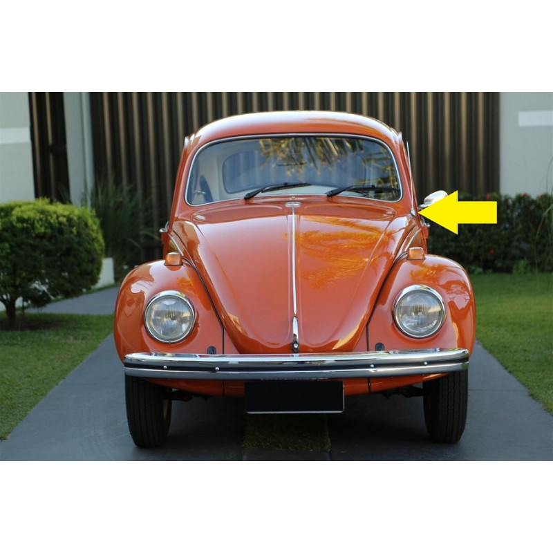 Antena Motoradio Volkswagen Fusca Antiga Original Nova Inox