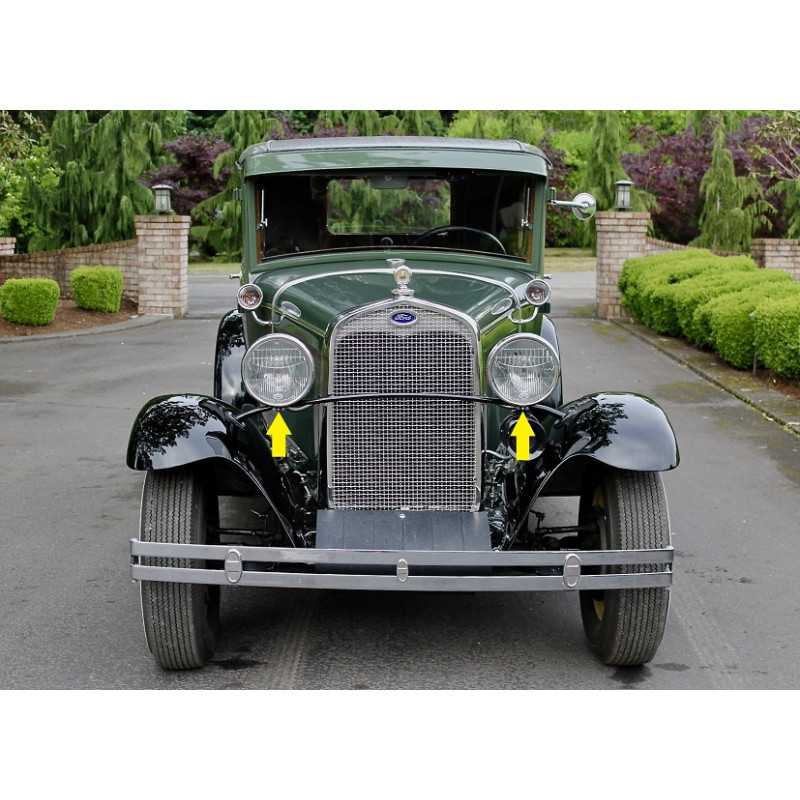 Fixador Aro Farol Dianteiro Ford Model A 1928 a 1931 Fordinho - Par
