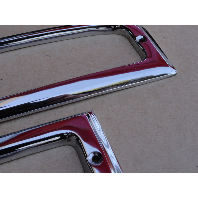 Aro Acabamento Lanterna Traseira F-100 F-1000 1972 a 1985 Alumínio Cromado Par