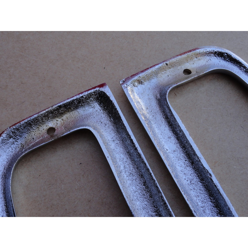 Aro Acabamento Lanterna Traseira F-100 F-1000 1972 a 1985 Alumínio Cromado Par