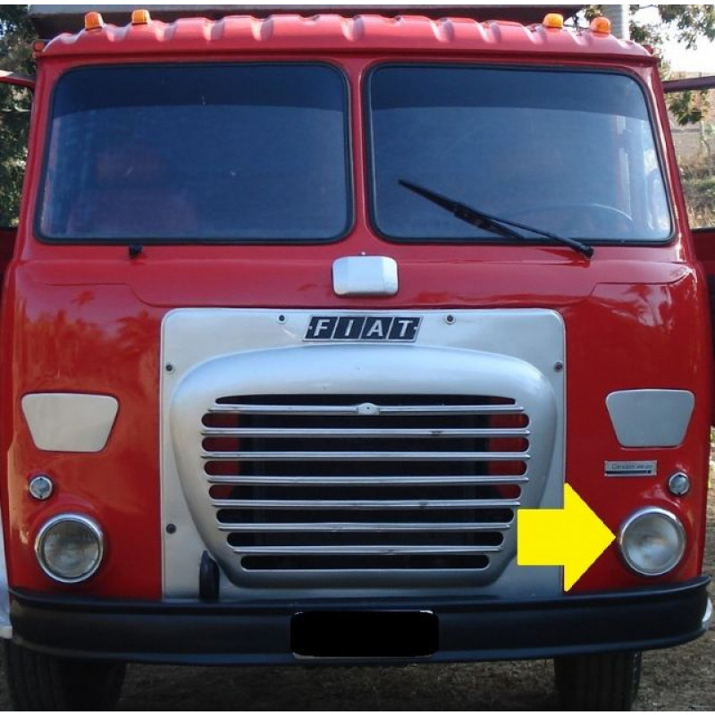 Aro Farol Cromado Caminhão FNM Fiat 180