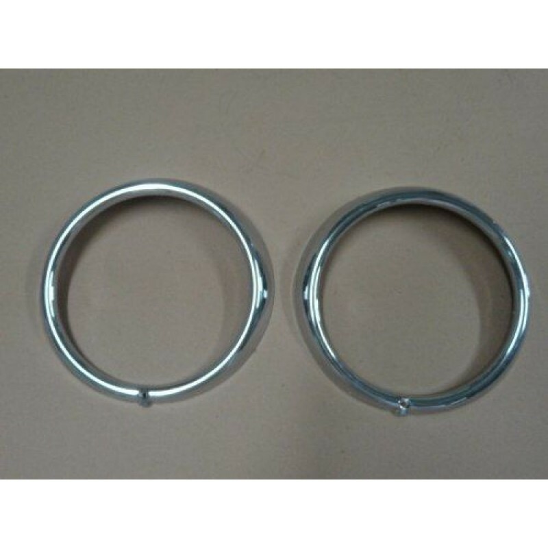 Aro Farol Fusca Kombi 76 à 85 Plástico - Par