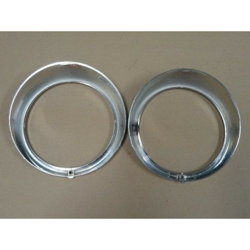 Aro Farol Fusca Kombi 76 à 85 Plástico - Par