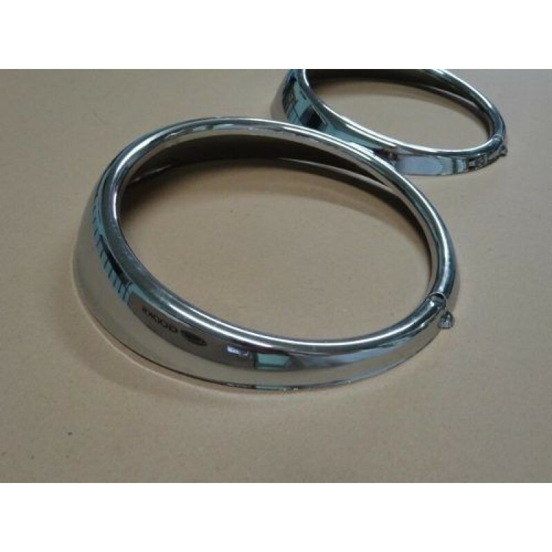 Aro Farol Fusca Kombi 76 à 85 Plástico - Par