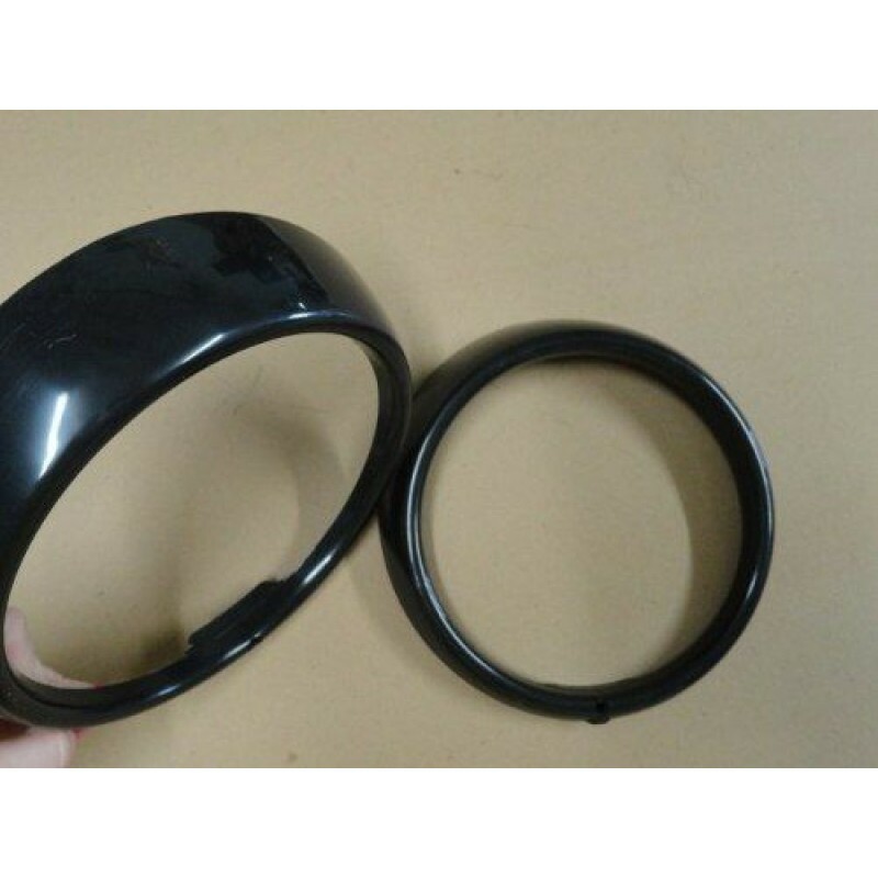 Aro Farol Fusca Kombi 76 à 85 Plástico - Par