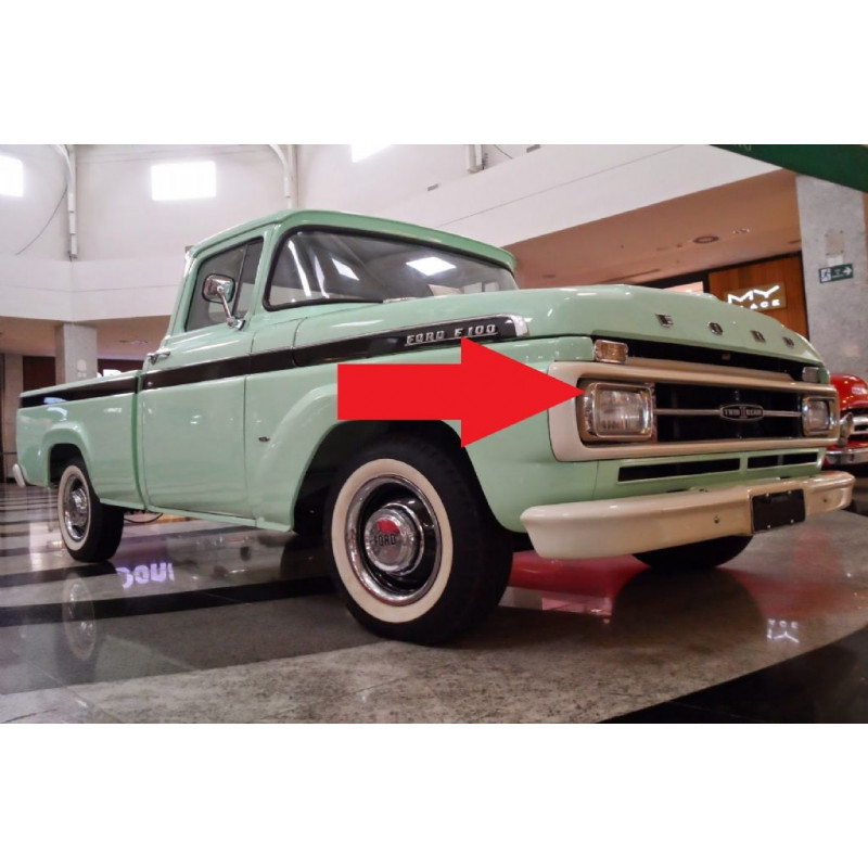 Aro do Farol Dianteiro F-100, F-350 e F-600 68 à 71 Twin Beam - Par