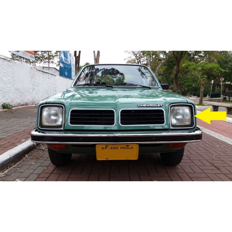 Aro Farol Esquerdo Chevette Marajó 1981 1982 Original GM Nova com Detalhe
