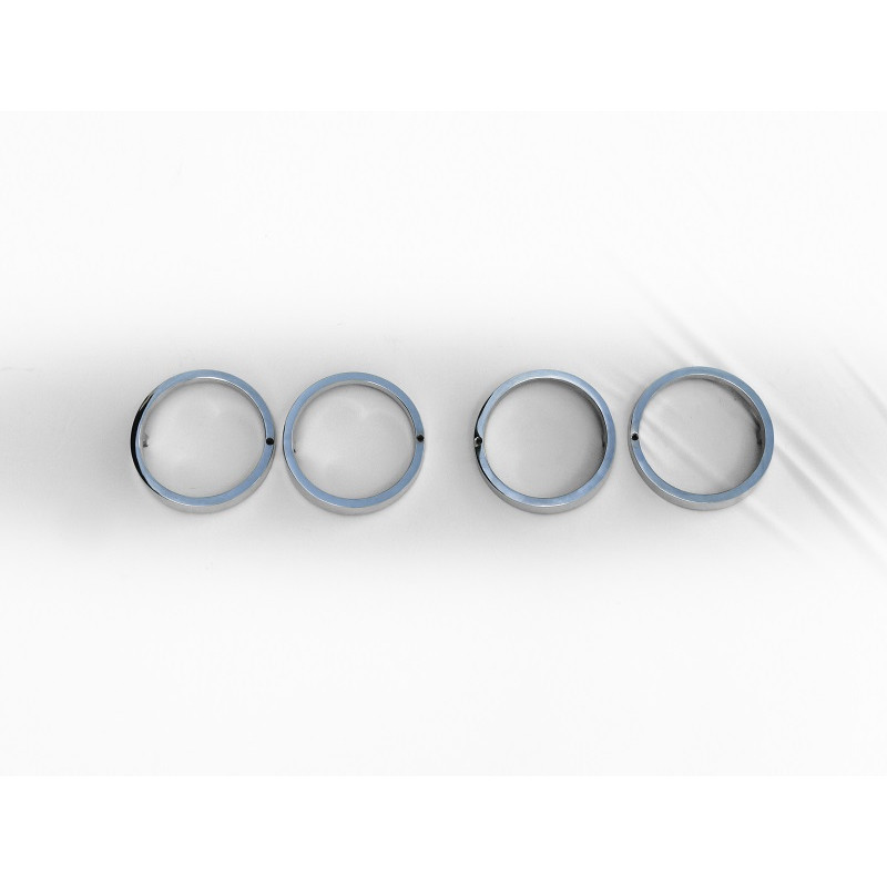 Aro Farol F-100 F-350 F-600 65 à 68 Cromado Original Usado Jogo 