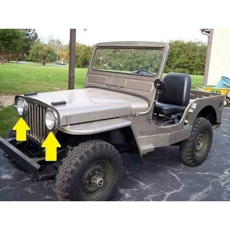 Aro Farol Jeep Willys CJ3 1946 a 1952 - Par