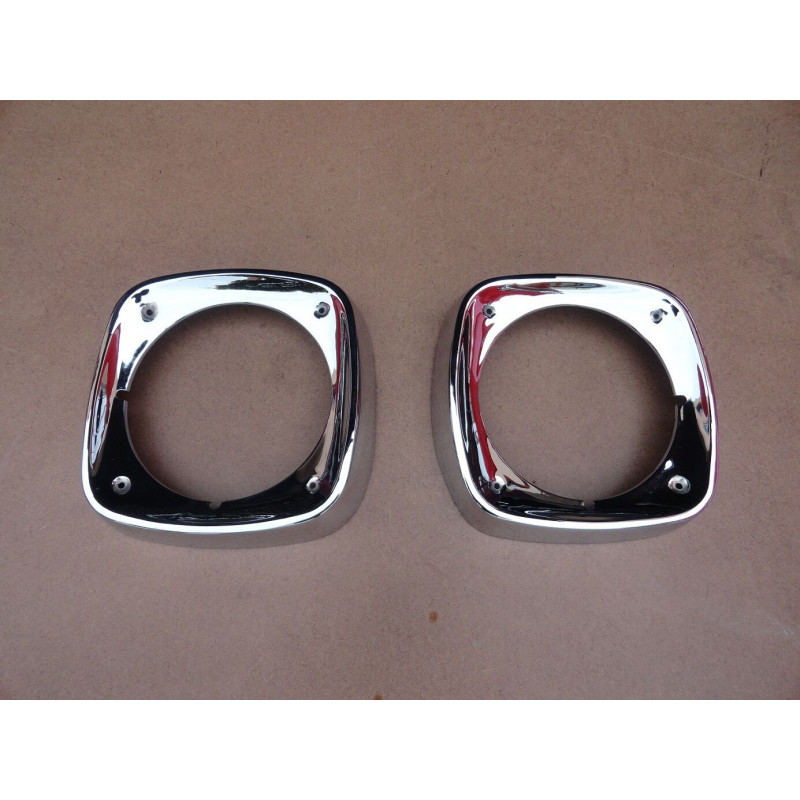Aro Farol C-10 Veraneio 1968 a 1978 Cromado Original - Par