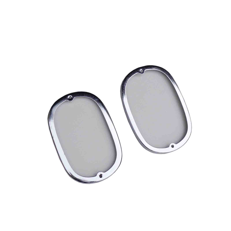 Aro Friso Lanterna Traseira Kombi Corujinha 1963 a 1975 Cromado - Par