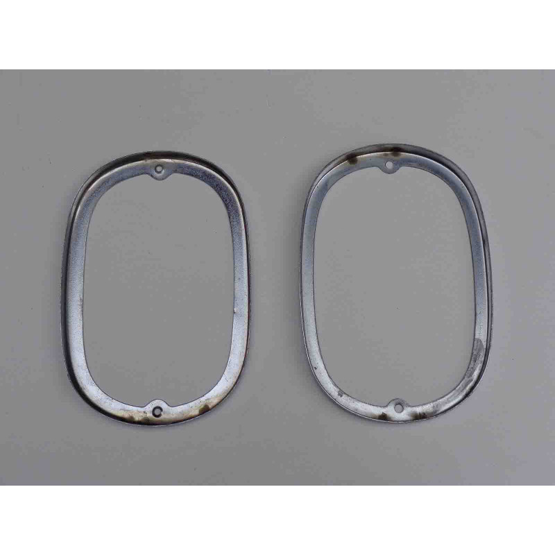 Aro Friso Lanterna Traseira Kombi Corujinha 1963 a 1975 Cromado - Par