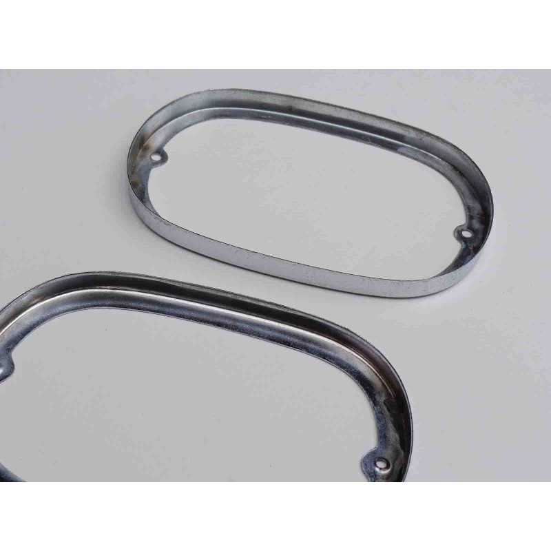 Aro Friso Lanterna Traseira Kombi Corujinha 1963 a 1975 Cromado - Par