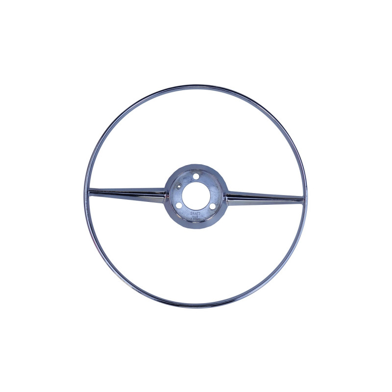 Aro Volante Cromado com Botão Bege Vw Kombi até 1975 Novo