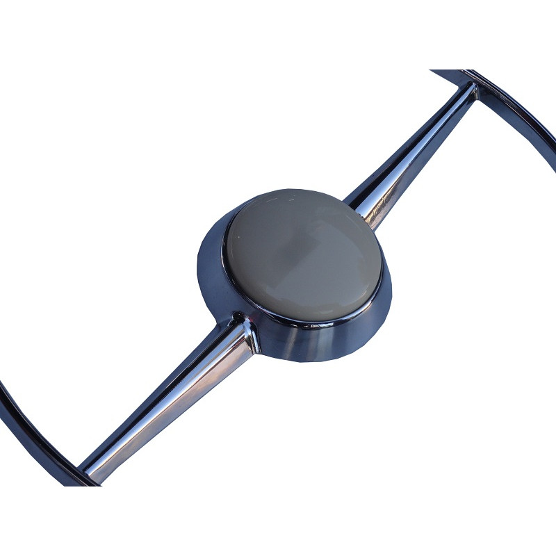 Aro Volante Cromado com Botão Bege Vw Kombi até 1975 Novo