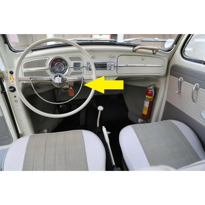 Aro Buzina Volante Cálice Cromado Fusca até 1973 1200 1300 Novo