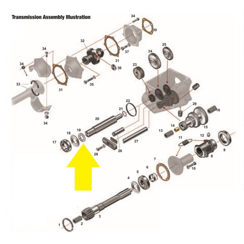Arruela Transmissão Rolamento Eixo Câmbio Ford A 1928 a 1931