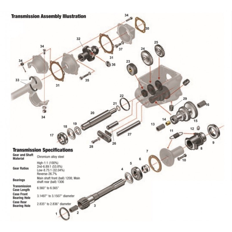 Arruela Piloto Cambio e Roda Traseira Ford Model A & B 1928 a 1938