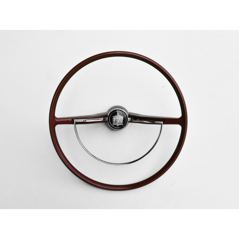 Volante Cálice Fusca até 73 Vermelho Cereja Completo Novo Estria Grossa Reprodução
