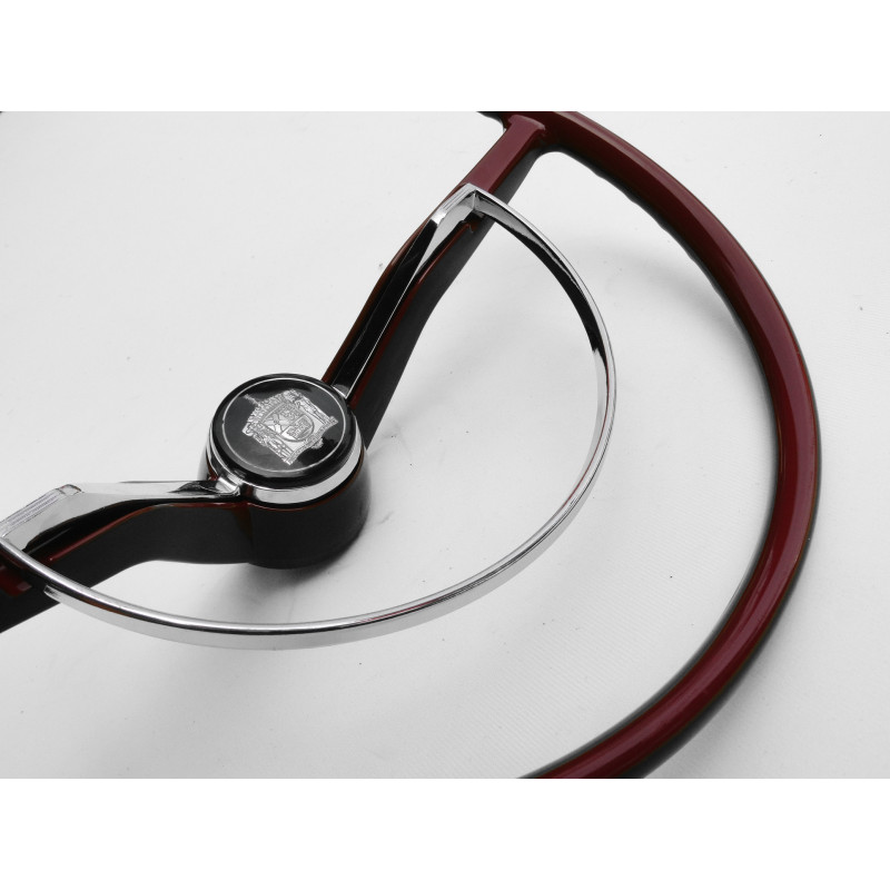 Volante Cálice Fusca até 73 Vermelho Cereja Completo Novo Estria Grossa Reprodução