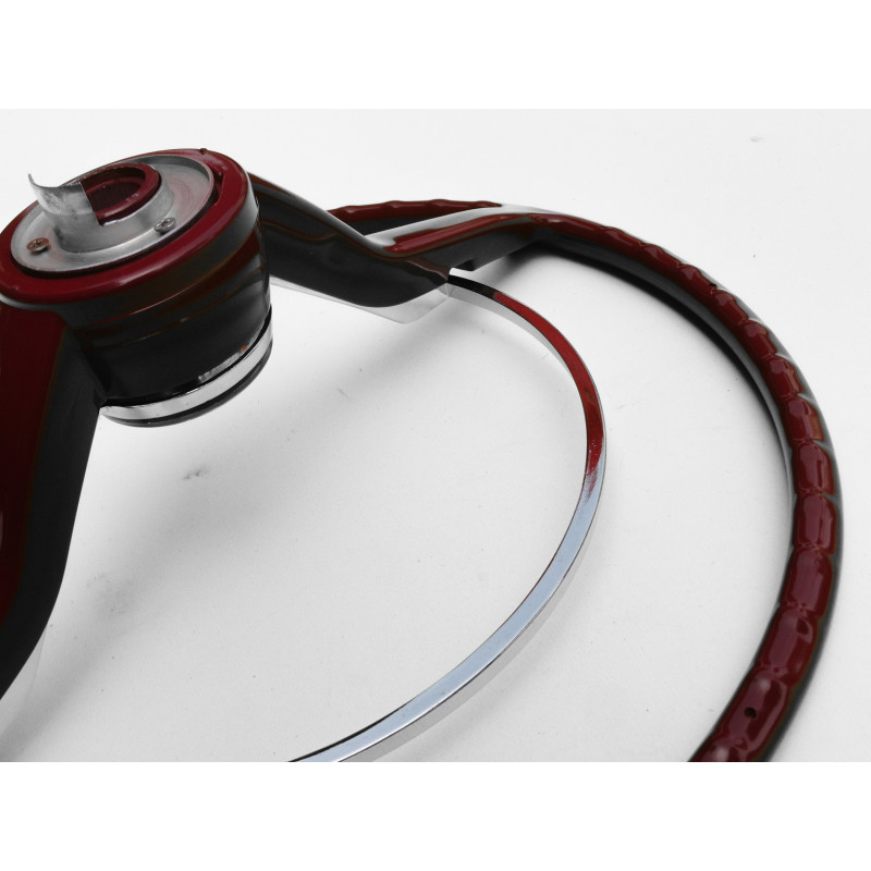 Volante Cálice Fusca até 73 Vermelho Cereja Completo Novo Estria Grossa Reprodução