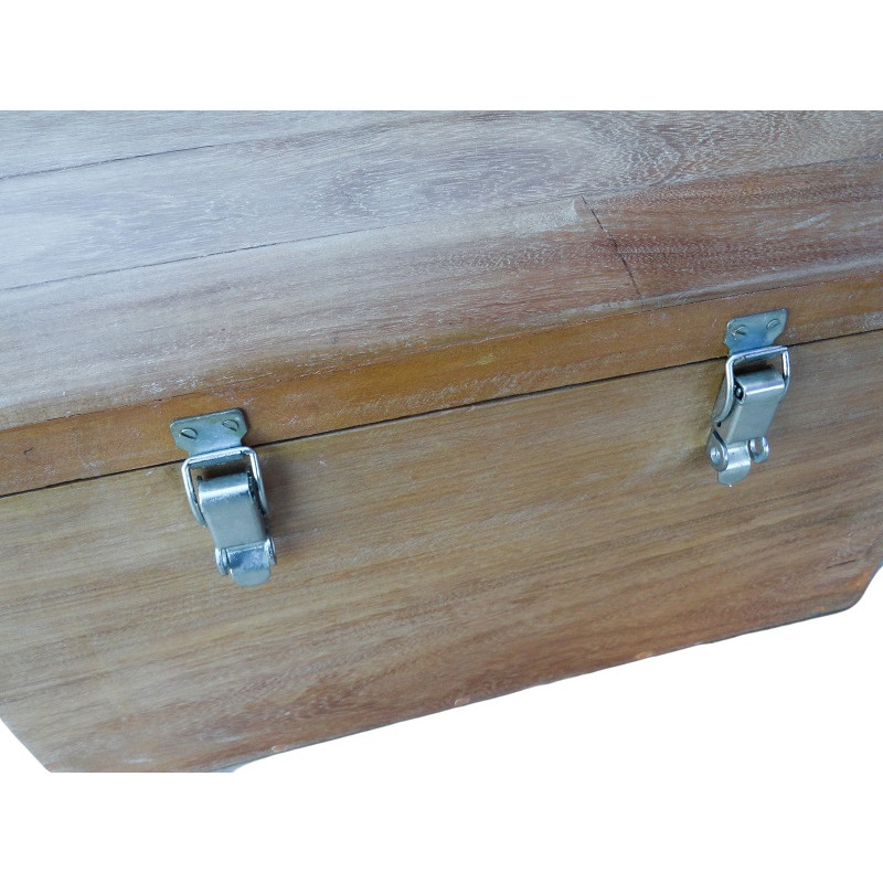 Baú Madeira Garapeira Maciça Vintage Antigo Decorativo Fordinho Speedster 