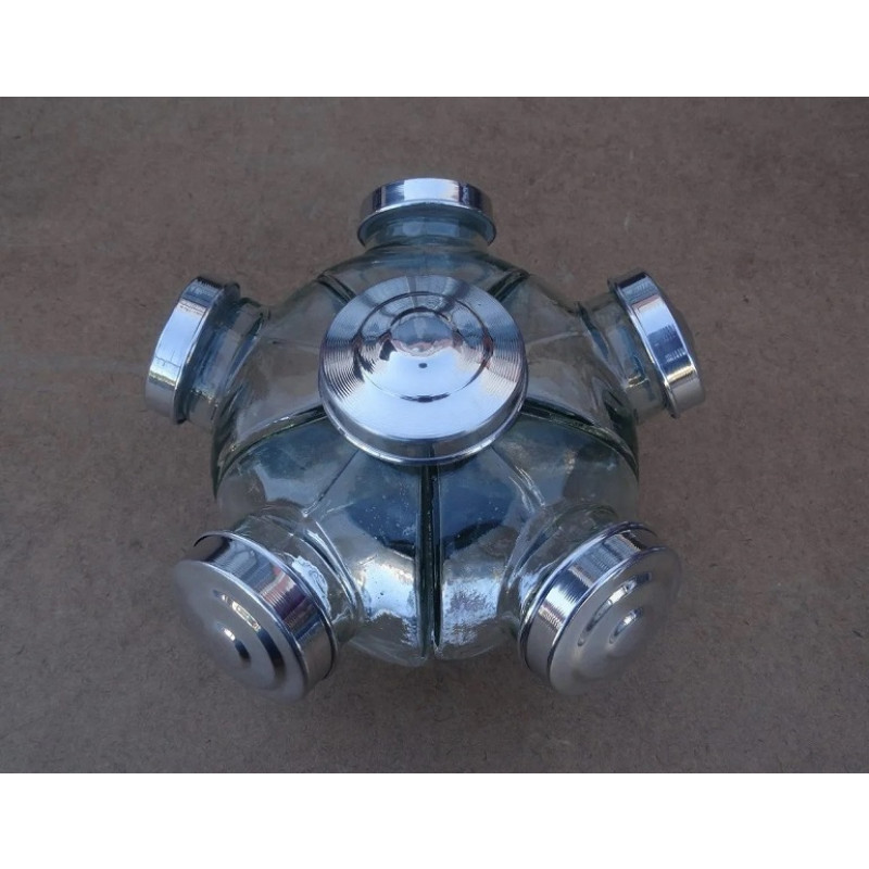 Baleiro de Vidro Giratório Pequeno