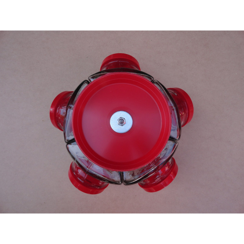 Baleiro Giratório Médio Em Vidro Decorativo Tampa Budweiser