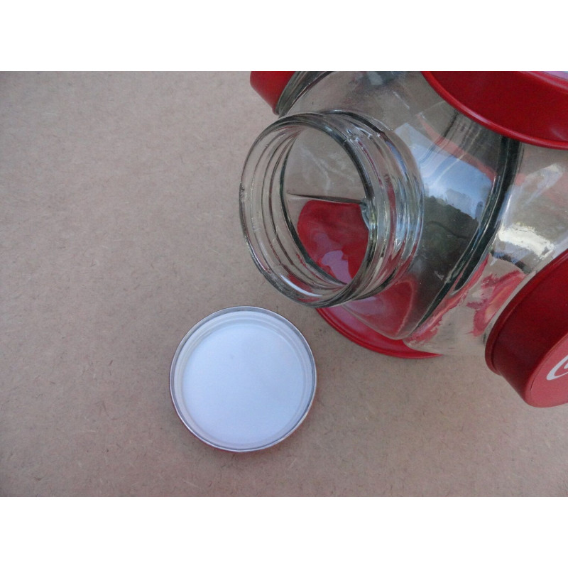 Baleiro Vidro Temático Coca Cola Giratório Médio Novo