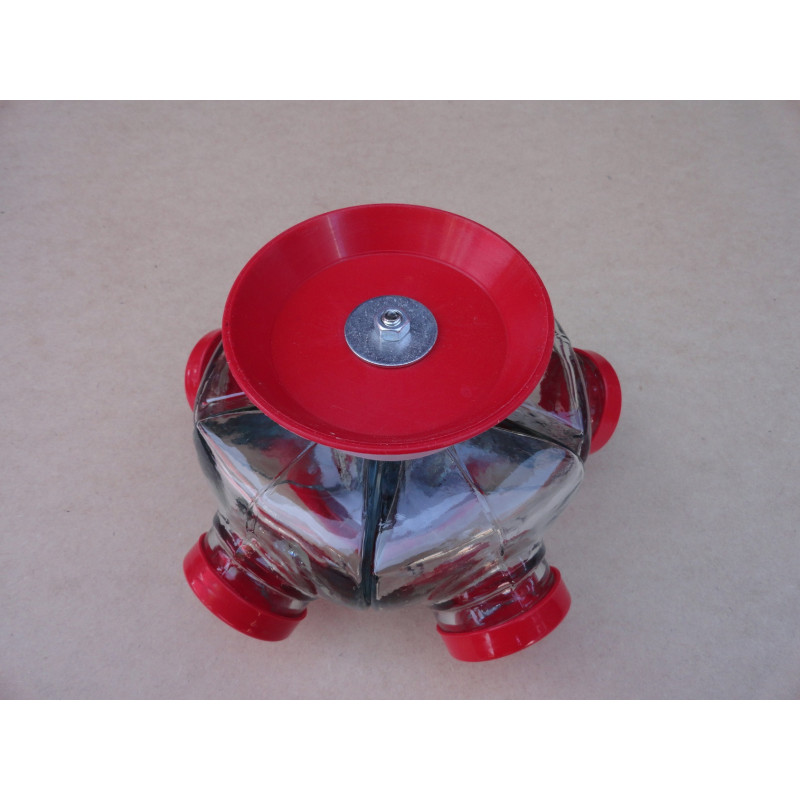 Baleiro Giratório Pequeno Em Vidro Decorativo Tampa Coca Cola