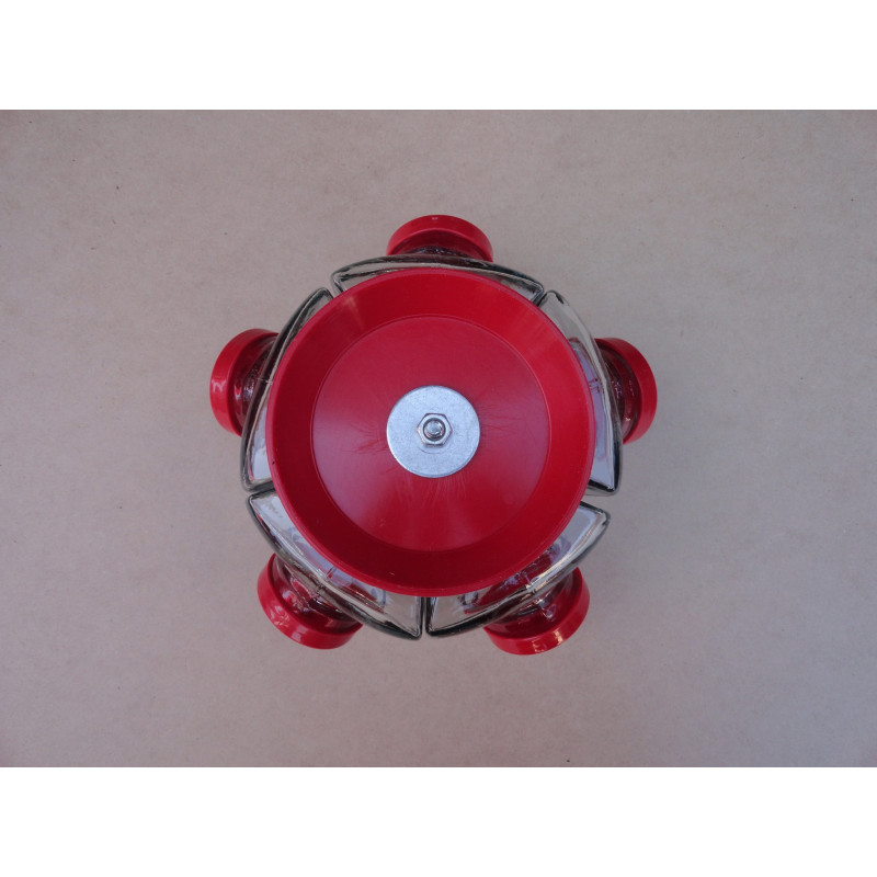 Baleiro Giratório Pequeno Em Vidro Decorativo Tampa Coca Cola