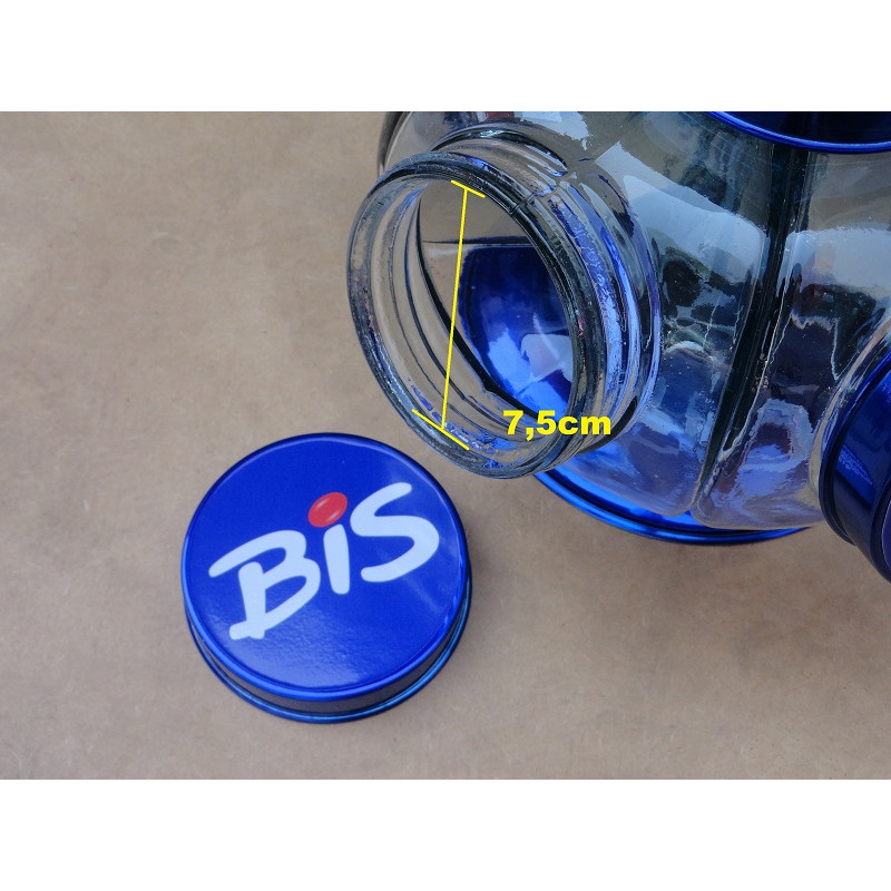 Baleiro Giratório de Vidro Chocolate Bis Médio Decorativo Antigo