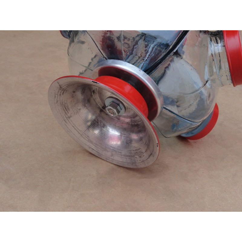 Baleiro Giratório de Vidro Texaco Pequeno Decorativo Antigo