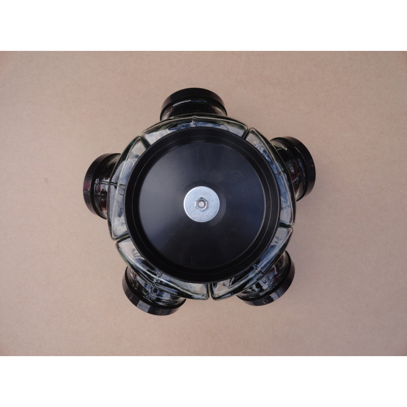 Baleiro Giratório Médio Em Vidro Decorativo Tampa Harley Davidson