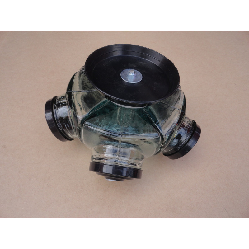 Baleiro Giratório Médio Em Vidro Decorativo Tampa Harley Davidson