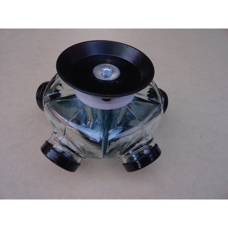 Baleiro Giratório Pequeno Em Vidro Decorativo Tampa Jack Daniel's