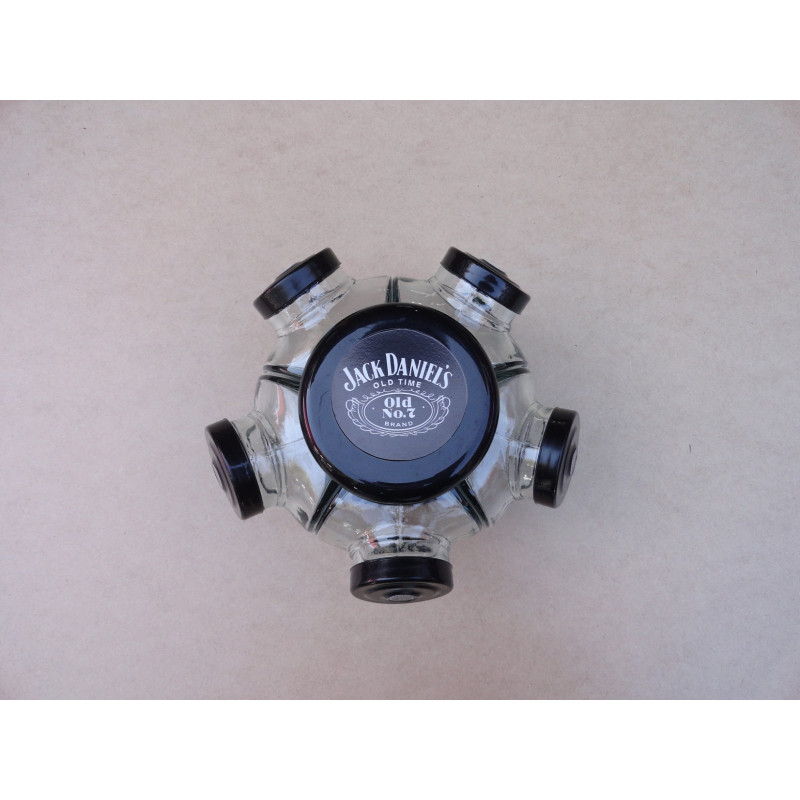 Baleiro Giratório Pequeno Em Vidro Decorativo Tampa Jack Daniel's