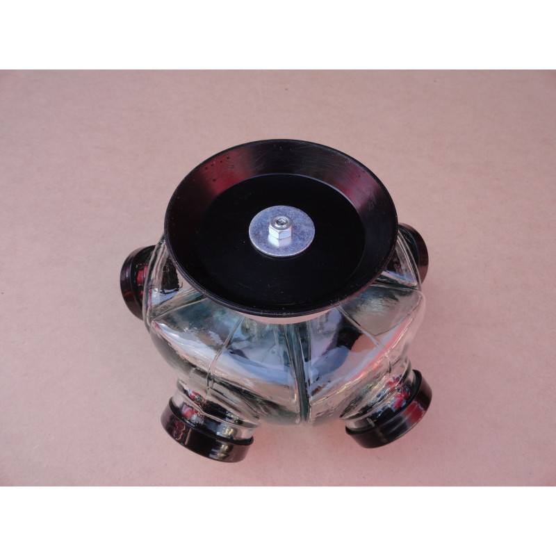 Baleiro Giratório Pequeno Em Vidro Decorativo Tampa Harley Davidson