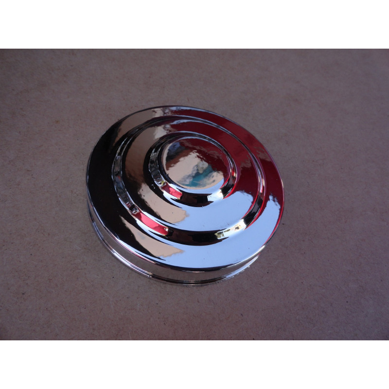 Baleiro Giratório Médio Em Vidro Decorativo Tampa Prata