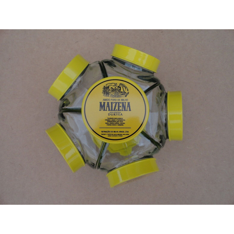 Baleiro Vidro Temático Maizena Giratório Médio Novo