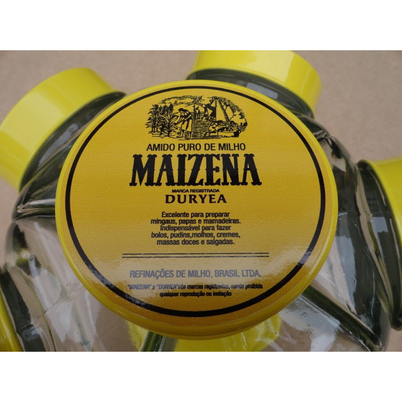 Baleiro Vidro Temático Maizena Giratório Médio Novo