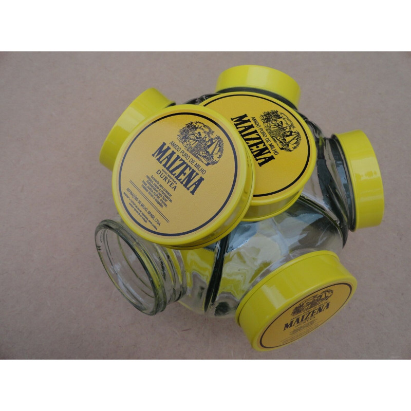 Baleiro Vidro Temático Maizena Giratório Médio Novo