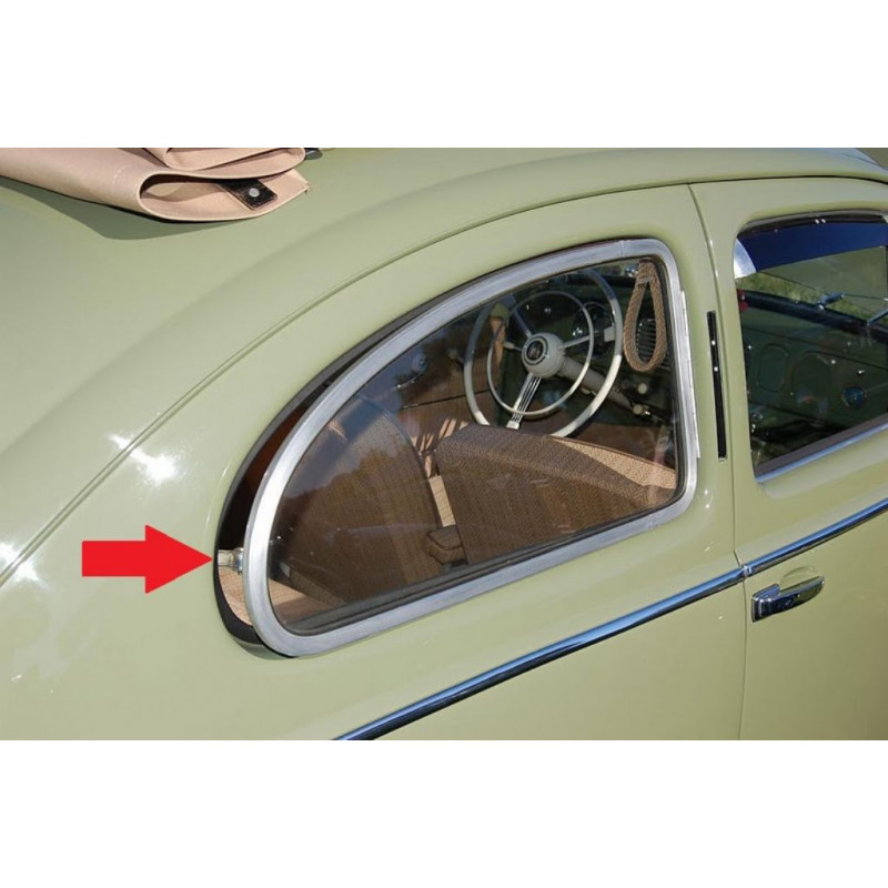 Trinco Janela Basculante Lateral Direito Preto Fusca 1959 à 1973 Novo