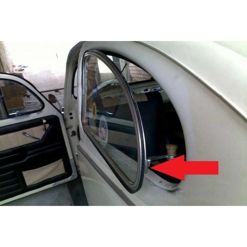 Base do Trinco Janela Basculante Fusca Cromada