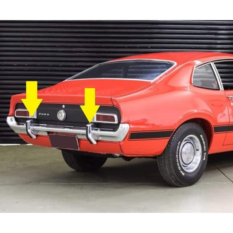 Batente Parachoque Traseiro Maverick Original Restaurado Par