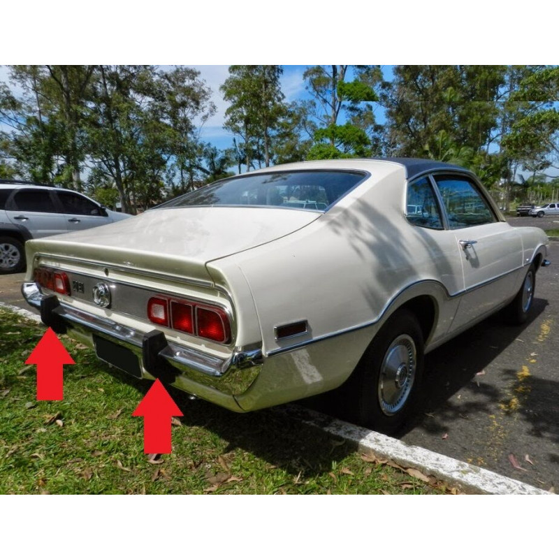 Batente Parachoque Traseiro Maverick Original Usado - Par