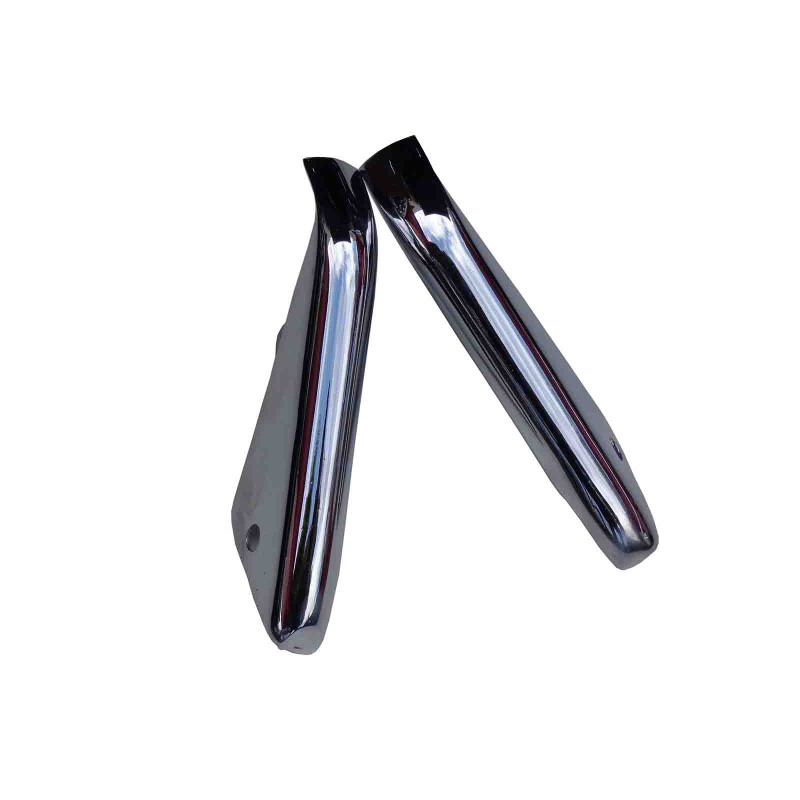 Batente Parachoque Dianteiro Placa Chev Impala Bel Air 1959 Cromado - Par