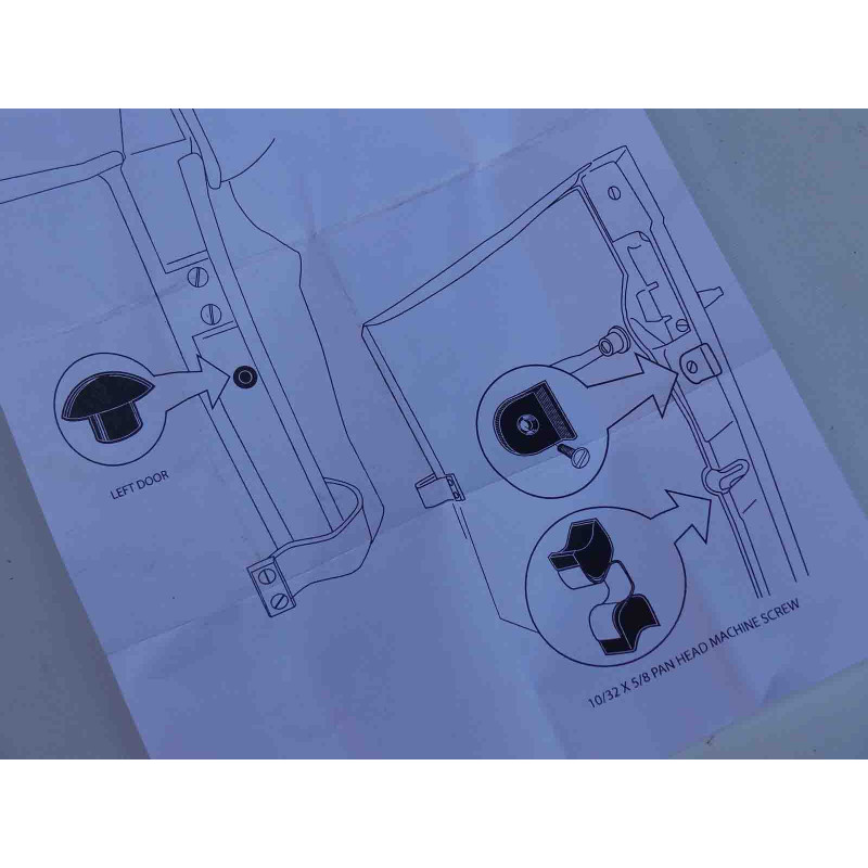 Batente Borracha da Porta Ford Roadster e Pick Up 1928 a 1929 12 Peças