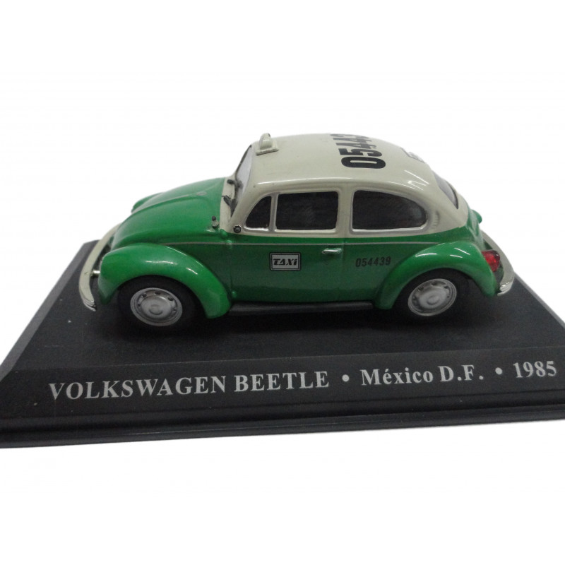Miniatura Volkswagen Fusca Beetle Taxis do Mundo México D.F 1985